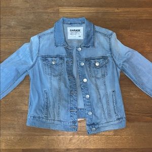 Light wash denim jacket